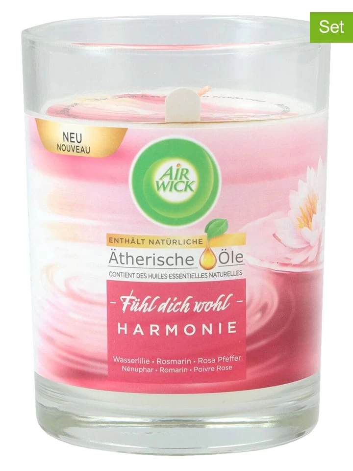 4er-Set: Duftkerze "Air Wick", 4 X 220 G