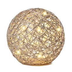 LED Kugel Ball Flechtoptik NICHT ERFORDERLICH In Gold