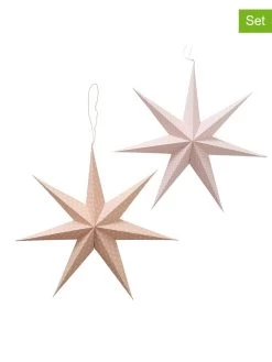 2er-Set: Dekoanhänger "Nele" In Rosa/ Orange - Ø 40 Cm