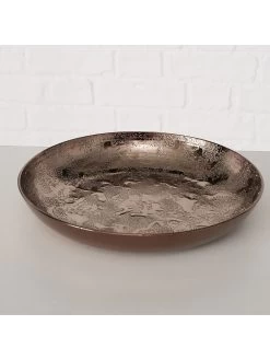 3er-Set: Dekoteller "Rustique" In Gold -Heimdekoration Verkäufe boltze 3er set dekoteller rustique in gold 3