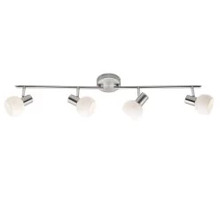 BRILLIANT Spotrohr, 4-flammig, Drehbar Bona 17x84,5x11 Cm In Eisen/weiß