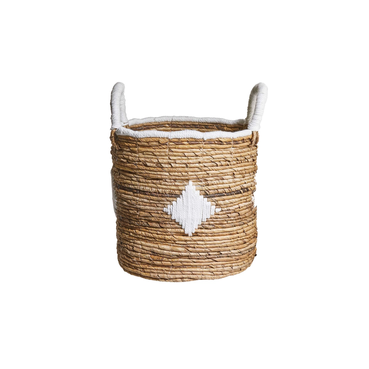 Korb Aus Bananenblatt Ø27cm BANANAS In Natur-Weiß 4 Korb Aus Bananenblatt Ø27cm BANANAS In Natur-Weiß – Bild 2