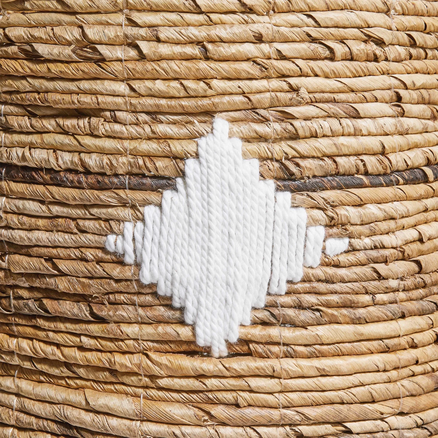 Korb Aus Bananenblatt Ø27cm BANANAS In Natur-Weiß 5 Korb Aus Bananenblatt Ø27cm BANANAS In Natur-Weiß – Bild 3