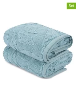 2er-Set: Handtücher In Grün