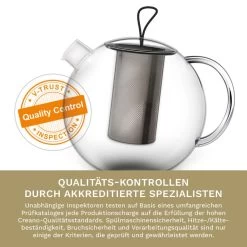 Glas Teekanne "Jumbo 1,0L" Aus Hitzebeständigem Glas -Heimdekoration Verkäufe creano glas teekanne jumbo 1 0l aus hitzebestandigem glas 3