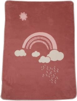 100% BIO-Baumwolldecke "Regenbogen"