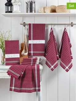 10er-Set: Geschirrtücher "Küp" In Rot