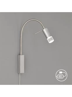 LED-Wandleuchte "Flex" In Silber - (H)40 Cm