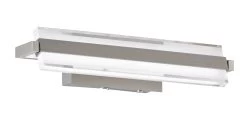 LED-Wandleuchte Paros In Nickelfarben - (L)12 X (B)35 X (H)8 Cm