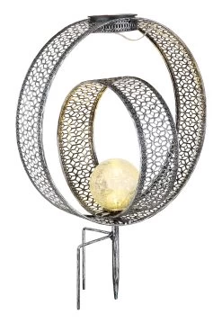 Solarleuchte "SOLARLEUCHTE METALL SILBERFARBEN, 1XLED" In Silver