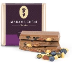 3 X 90g Blaubeeren-Mandel Vollmilch Schokolade