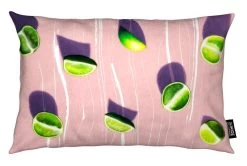 Kissen "Fruit 10" In Grün & Rosa