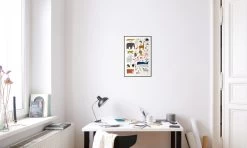 Poster In Kunststoffrahmen "Tiere Von A Bis Z" In Bunt -Heimdekoration Verkäufe juniqe poster in kunststoffrahmen tiere von a bis z in bunt 3