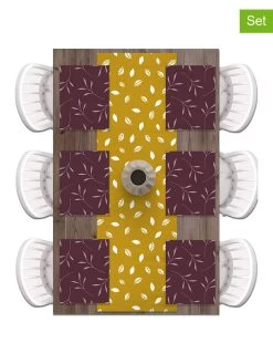 7tlg. Set: Tischläufer Und Tischsets In Bunt