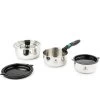 Laguiole 8tlg. Edelstahl-Kochgeschirr-Set