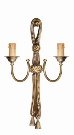 Wandlampe In Bronze Hell Glänzend