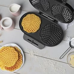 Waffeleisen Waffelautomat Waffelmaker Doppelwaffeleisen Herzform Edelstahl 1200W -Heimdekoration Verkäufe maxxme waffeleisen waffelautomat waffelmaker doppelwaffeleisen herzform edelstahl 1200w 3