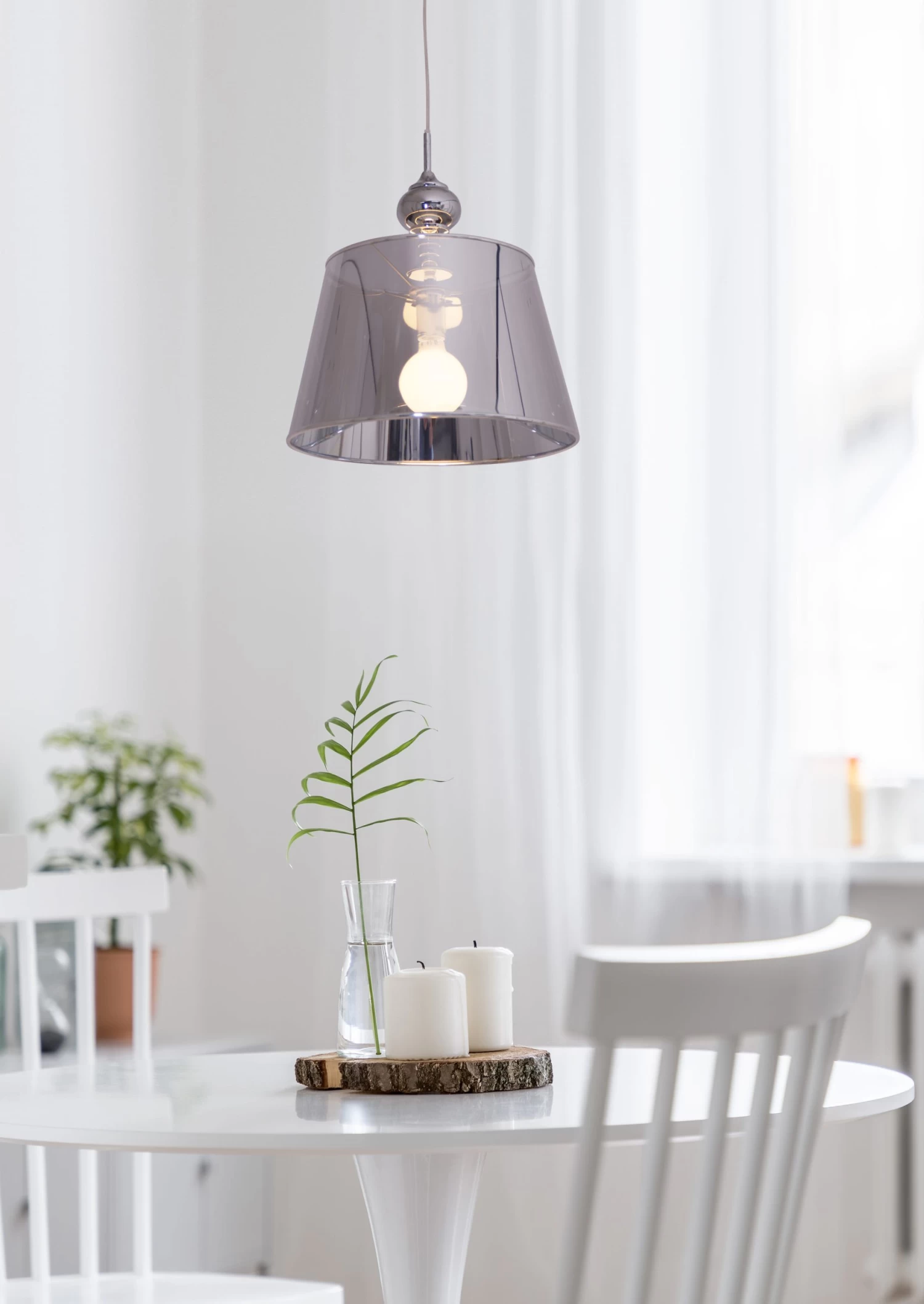 Deko-Pendelleuchte "Felia" Ø 40 Cm In Chrome 8 Deko-Pendelleuchte "Felia" Ø 40 Cm In Chrome – Bild 6