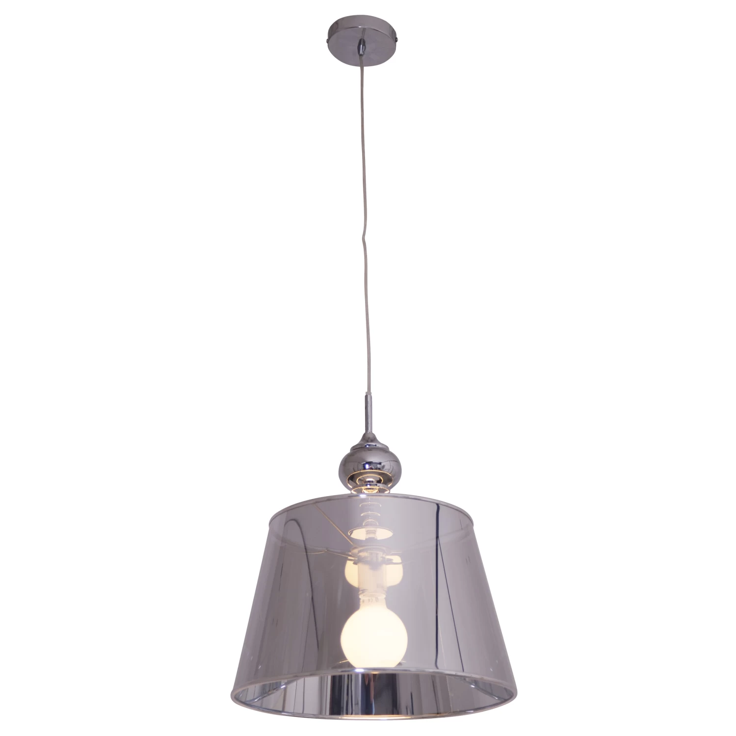 Deko-Pendelleuchte "Felia" Ø 40 Cm In Chrome 3 Deko-Pendelleuchte "Felia" Ø 40 Cm In Chrome