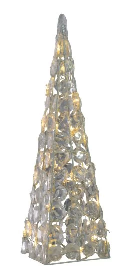 LED Acryl Pyramide (H) 60 Cm In Klar