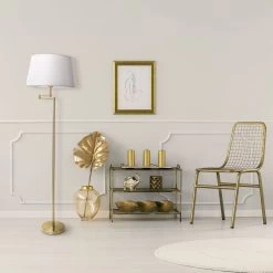 Stehleuchte "Bologna" H: 158cm Beige/messing -Heimdekoration Verkäufe nave stehleuchte bologna h 158cm beige messing 3