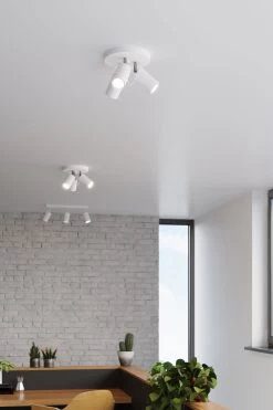 Deckenleuchte ETNA 3P In Weiß Spot (H)18cm ø20cm -Heimdekoration Verkäufe nice lamps deckenleuchte etna 3p in weiss spot h 18cm o20cm 3