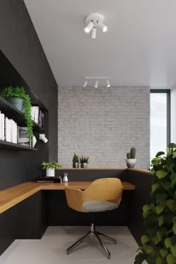 Deckenleuchte ETNA 3P In Weiß Spot (H)18cm ø20cm -Heimdekoration Verkäufe nice lamps deckenleuchte etna 3p in weiss spot h 18cm o20cm 4