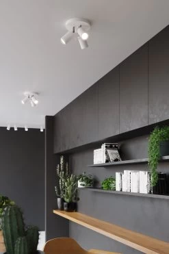 Deckenleuchte ETNA 3P In Weiß Spot (H)18cm ø20cm -Heimdekoration Verkäufe nice lamps deckenleuchte etna 3p in weiss spot h 18cm o20cm 5