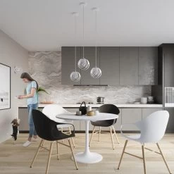 Hängeleuchte VEDA 3L In Weiß (L)50cm (B)16cm (L)117cm -Heimdekoration Verkäufe nice lamps hangeleuchte veda 3l in weiss l 50cm b 16cm l 117cm 4