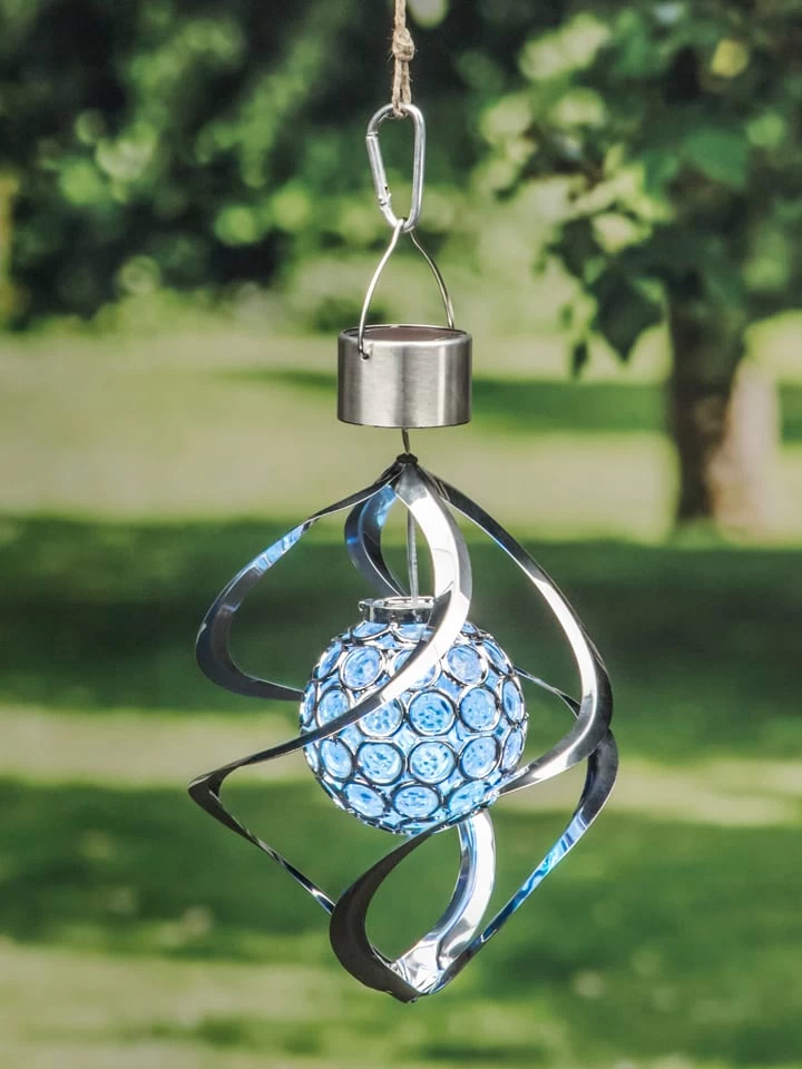LED-Solar-Windspiel Mit Farbwechsel - (H)23 X Ø 16 Cm 4 LED-Solar-Windspiel Mit Farbwechsel - (H)23 X Ø 16 Cm – Bild 2