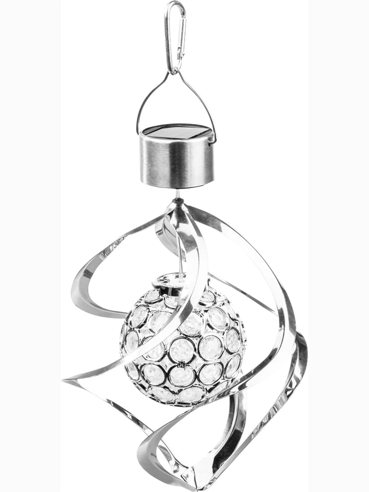 LED-Solar-Windspiel Mit Farbwechsel - (H)23 X Ø 16 Cm 3 LED-Solar-Windspiel Mit Farbwechsel - (H)23 X Ø 16 Cm