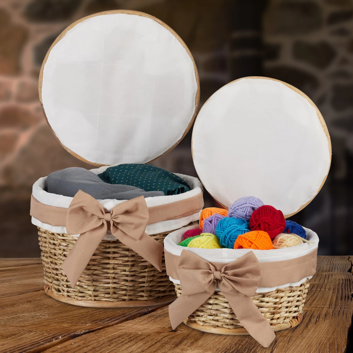 2x Badkörbchen In Natur 5 2x Badkörbchen In Natur – Bild 3