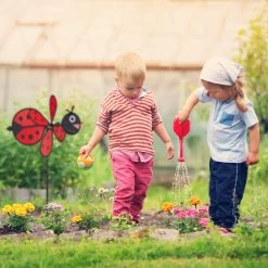 4x Windrad In Rot/Schwarz - (B)36,5 X (H)76,5 X (T)51,5 Cm -Heimdekoration Verkäufe relaxdays 4x windrad in rot schwarz b 36 5 x h 76 5 x t 51 5 cm 2