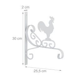 Blumenampel Halterung In Weiß -Heimdekoration Verkäufe relaxdays blumenampel halterung in weiss 3