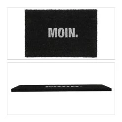 Fußmatte "Moin" In Schwarz - (B)60 X (T)40 Cm