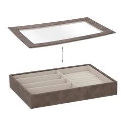 Schmuckkästchen In Braun - (B)30 X (H)5 X (T)21 Cm -Heimdekoration Verkäufe relaxdays schmuckkastchen in braun b 30 x h 5 x t 21 cm 5