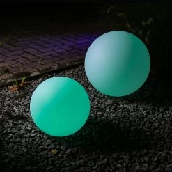 Leuchtkugel LED GLOBE RGB In Weiß - 50cm -Heimdekoration Verkäufe satisfire leuchtkugel led globe rgb in weiss 50cm 3