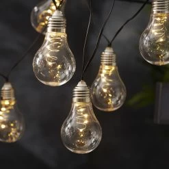 Star Trading LED Solar Lichterkette 10 Glühbirnen In Transparent - L: 1,9m 5 Star Trading LED Solar Lichterkette 10 Glühbirnen In Transparent - L: 1,9m -Heimdekoration Verkäufe star trading led solar lichterkette 10 gluhbirnen in transparent l 1 9m 1