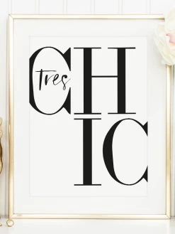 Poster / Kunstdruck "Tres Chic" I Ohne Rahmen