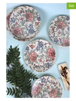 6er-Set: Speiseteller In Bunt - Ø 25