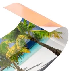 Küchenrückwand - Catwalk To Paradise In Blau -Heimdekoration Verkäufe wallart kuchenruckwand catwalk to paradise in blau 4