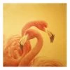 Leinwandbild Gold - Zwei Flamingos In Pink -Heimdekoration Verkäufe wallart leinwandbild gold zwei flamingos in pink