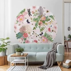 Runde Tapete Selbstklebend - Schmetterlinge Mit Rosa Blumen In Bunt 13 Runde Tapete Selbstklebend - Schmetterlinge Mit Rosa Blumen In Bunt -Heimdekoration Verkäufe wallart runde tapete selbstklebend schmetterlinge mit rosa blumen in bunt 3