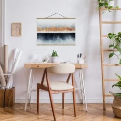 Stoffbild - Elisabeth Fredriksson - Goldener Horizont Aquarell In Gold -Heimdekoration Verkäufe wallart stoffbild elisabeth fredriksson goldener horizont aquarell in gold 3