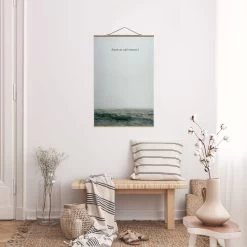 Stoffbild - Lyrische Landschaften - Herzen In Grau -Heimdekoration Verkäufe wallart stoffbild lyrische landschaften herzen in grau 3