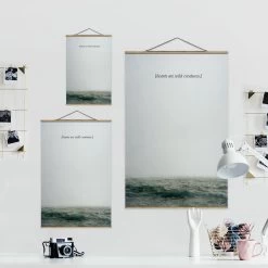 Stoffbild - Lyrische Landschaften - Herzen In Grau -Heimdekoration Verkäufe wallart stoffbild lyrische landschaften herzen in grau 5