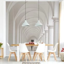 Vliestapete Premium - Arkaden In Weiß -Heimdekoration Verkäufe wallart vliestapete premium arkaden in weiss 1