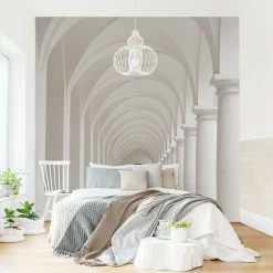 Vliestapete Premium - Arkaden In Weiß -Heimdekoration Verkäufe wallart vliestapete premium arkaden in weiss 2