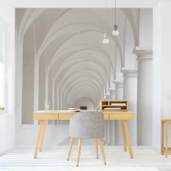 Vliestapete Premium - Arkaden In Weiß -Heimdekoration Verkäufe wallart vliestapete premium arkaden in weiss 3