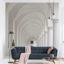 Vliestapete Premium - Arkaden In Weiß -Heimdekoration Verkäufe wallart vliestapete premium arkaden in weiss 4